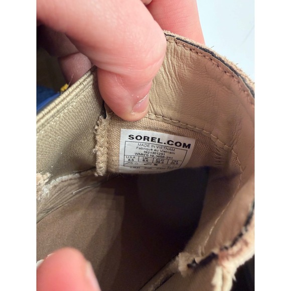 Sorel Lennox Chelsea Waterproof Suede Boots Ancient Fossil NL3698-251 Womens 8.5 - Picture 4 of 7